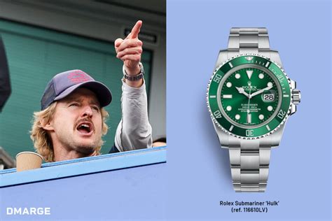 owen wilson rolex submariner|Owen Wilson Spotted at Premier League Match Wearing a Rare .